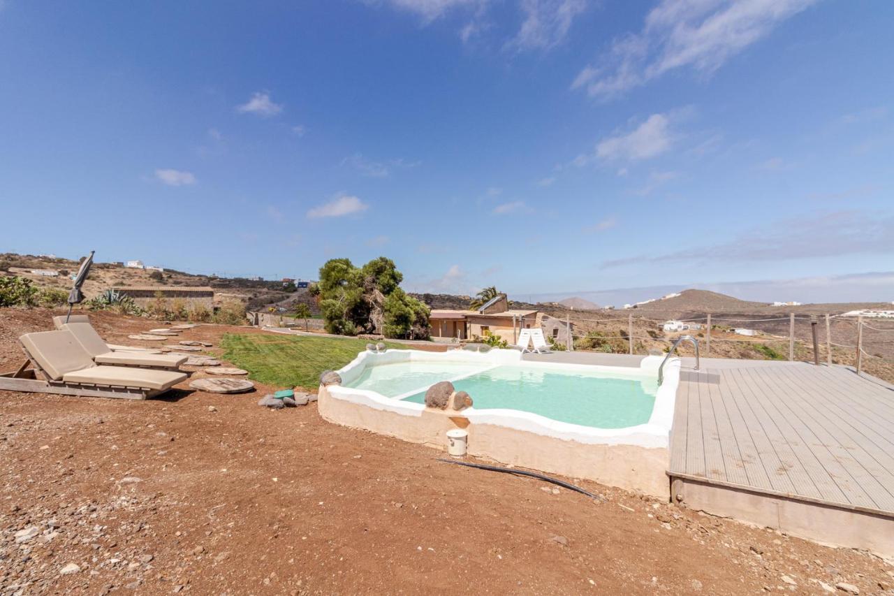 Flatguest Charming House + Pool + Terrace + Views Villa Santa Maria de Guia de Gran Canaria Buitenkant foto