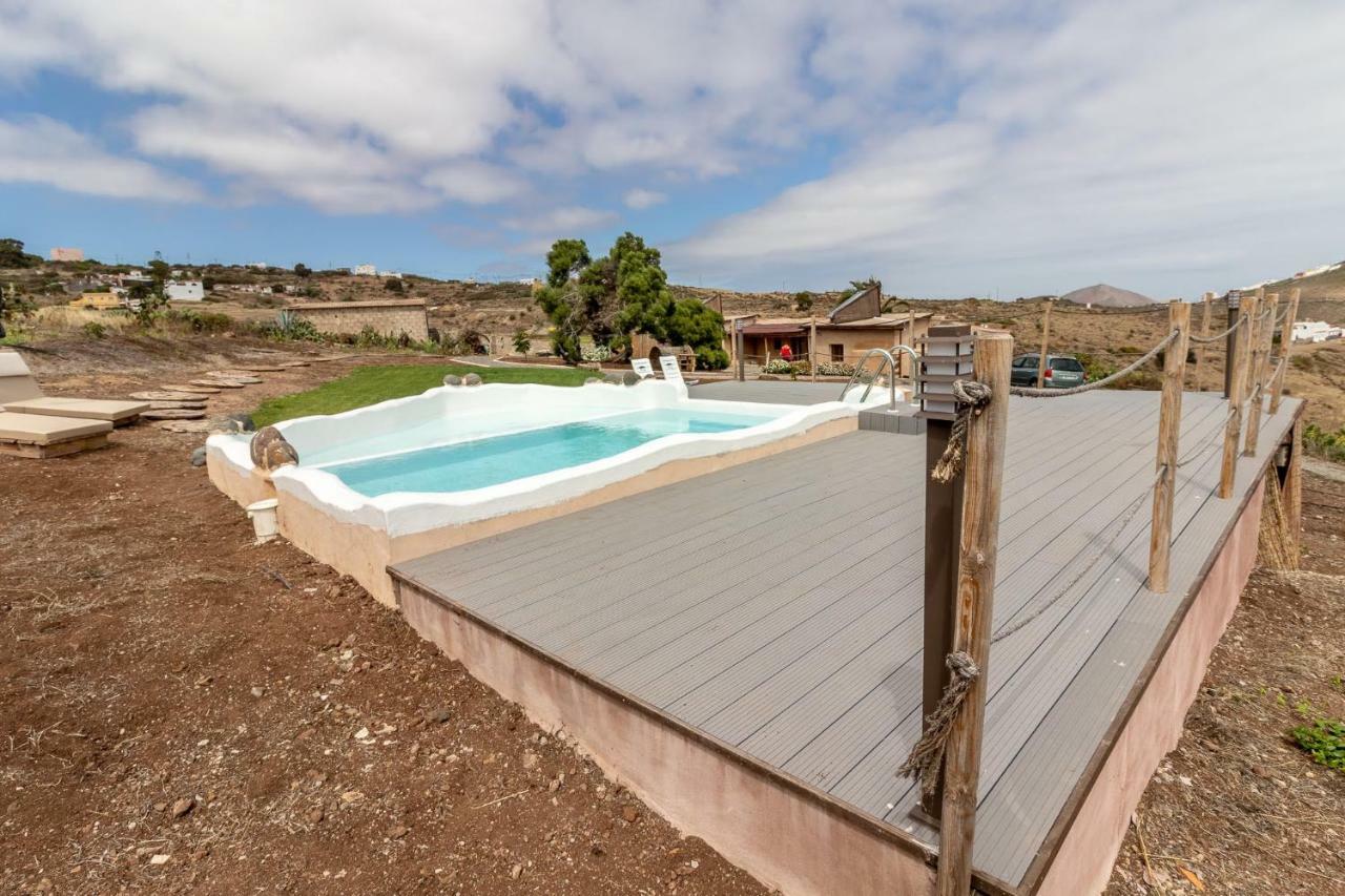 Flatguest Charming House + Pool + Terrace + Views Villa Santa Maria de Guia de Gran Canaria Buitenkant foto