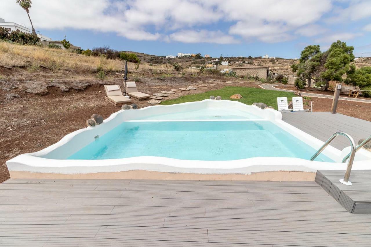 Flatguest Charming House + Pool + Terrace + Views Villa Santa Maria de Guia de Gran Canaria Buitenkant foto